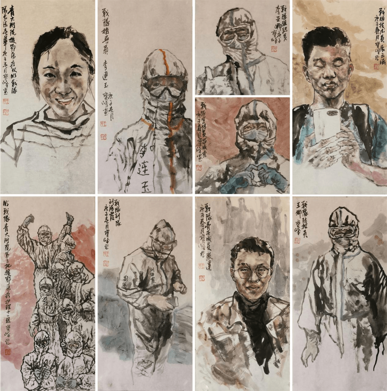 滨州市美协副秘书长兼办公室主任王宝峰为大型电视剧《滨海盐都》题字